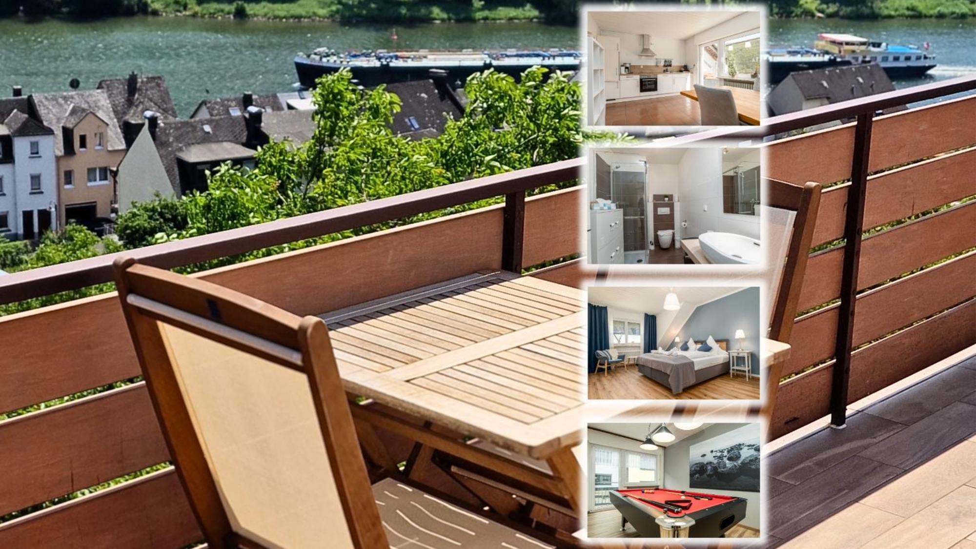 Riesling Appartement For 2 - 4 People - Billiards - Balcony With Mosel View - Parking - Wine Barrel Bar - Fully Equipped Kitchen - Netflix - Waiputv - 3 Km From Cochem 克洛滕 外观 照片